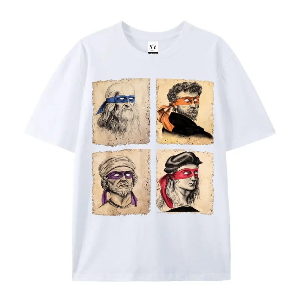 Masterpiece Heroes: Renaissance Artists x TMNT Crossover Graphic Tee