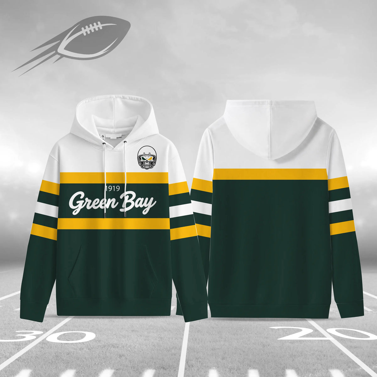 Retro Buffalo Football Hoodie for Game Day Fans and Streetwear Outfits