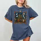 Vintage Halloween Bears Haunted House Graphic T-Shirt