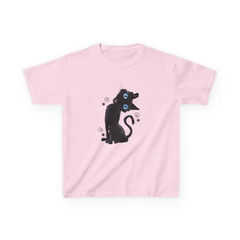 Creepy Cat Graphic Baby Tee with Gothic Horror Style for Halloween Lovers