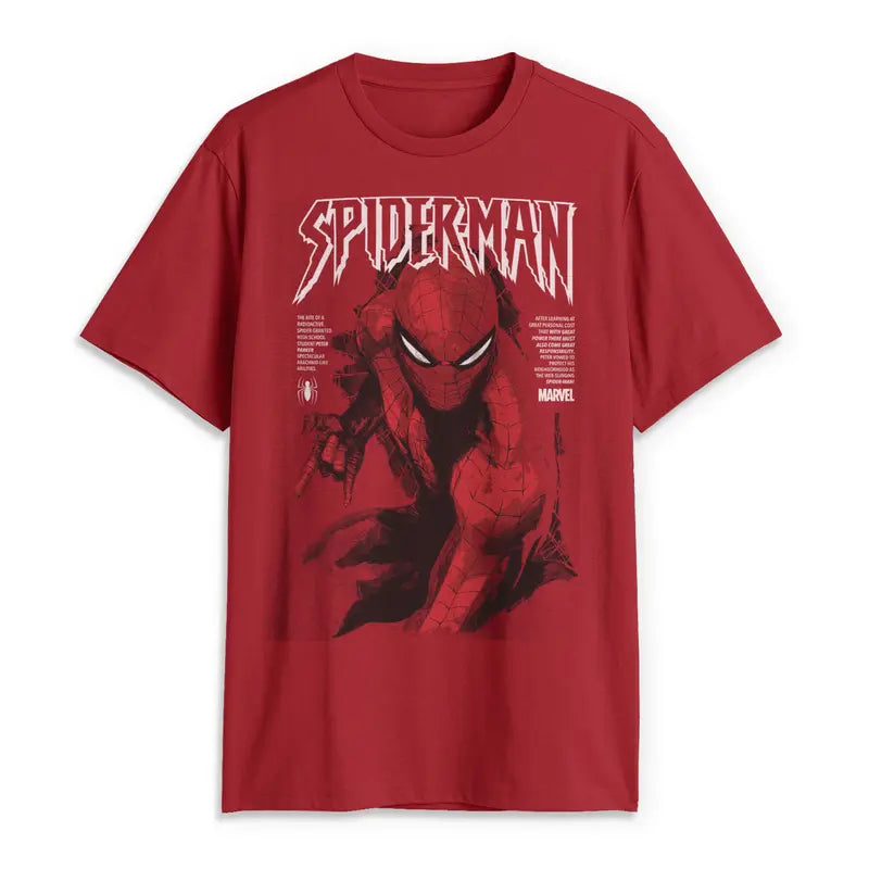Classic Web Hero Graphic Tee for Retro Comic Fans and Streetwear Style Lovers