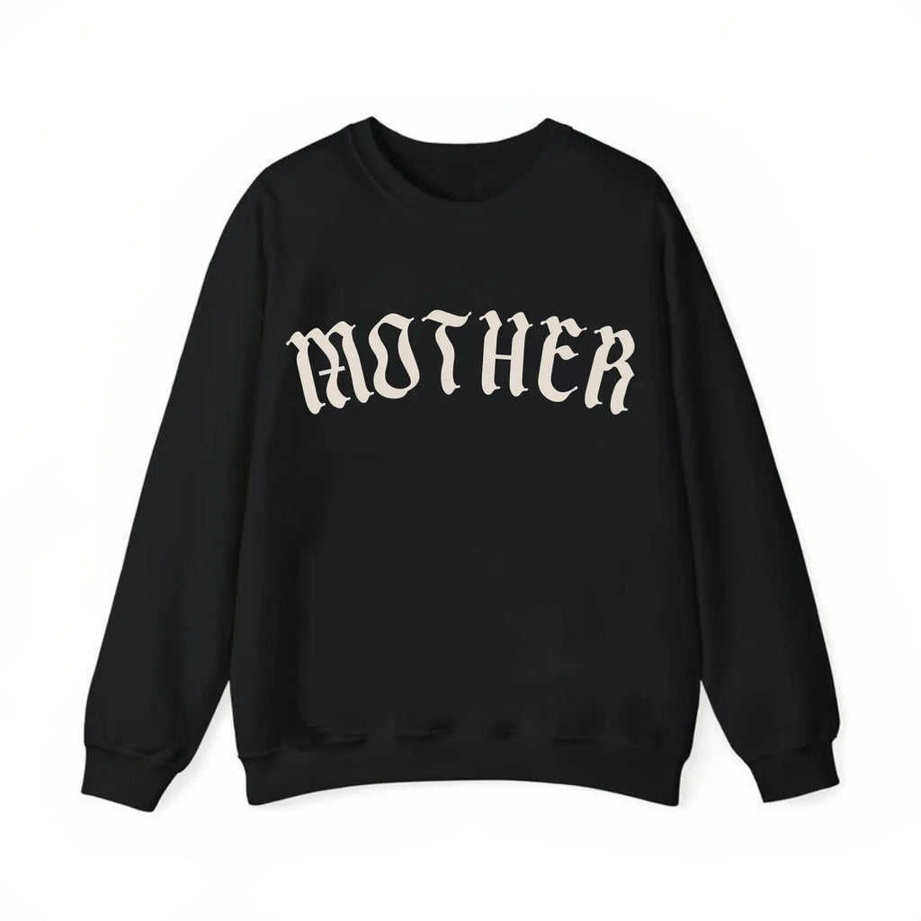 Gothic "MOTHER" Old English Graphic Tee - Edgy Alternative Streetwear for the Unconventional Mom