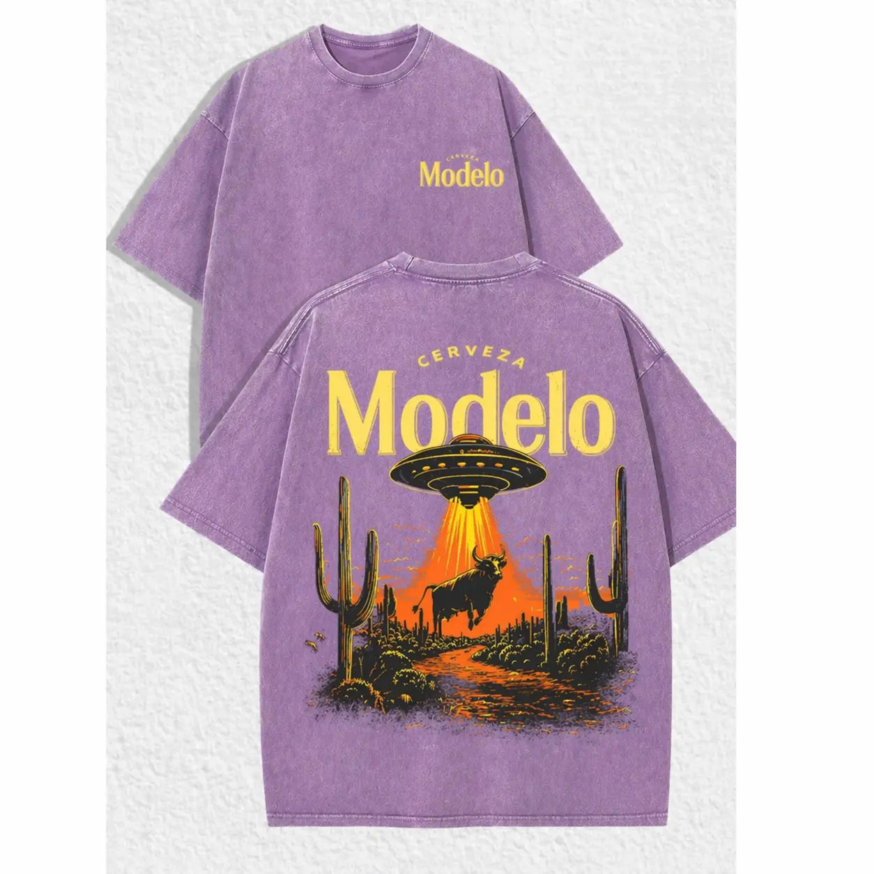 Out of This World: Modelo "Cosmic Abduction" Vintage Washed Tee