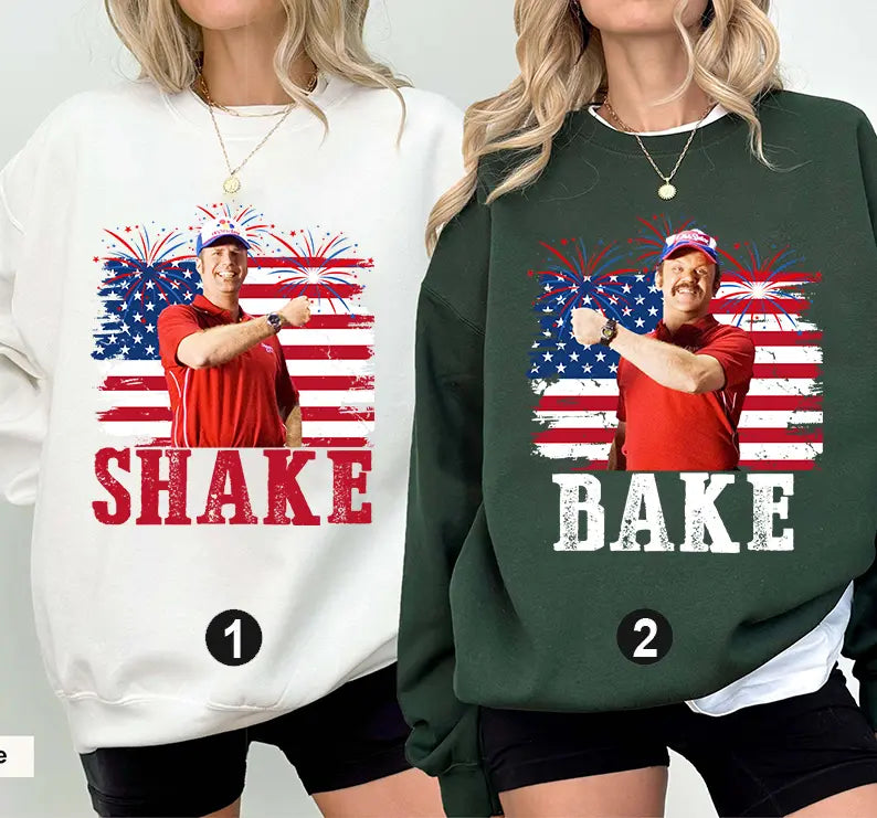 Funny Patriotic Matching Couple T-Shirts for Fourth of July Parties
