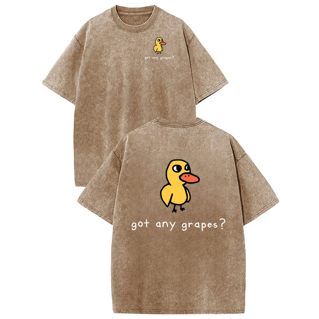 Funny Duck Graphic T-Shirt with Vintage Streetwear Style and Casual Everyday Comfort