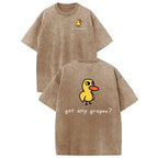 Funny Duck Graphic T-Shirt with Vintage Streetwear Style and Casual Everyday Comfort
