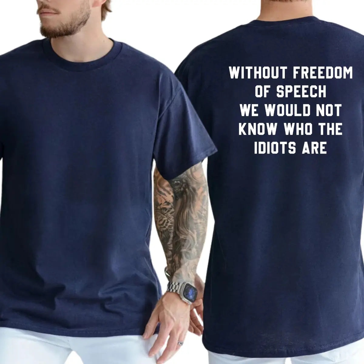 The Sarcastic "Freedom of Speech" Witty Social Commentary Graphic Tee