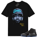 Gamma Blue 11s Sneaker Match Tees Black Nipsey Big Face Unisex Streetwear