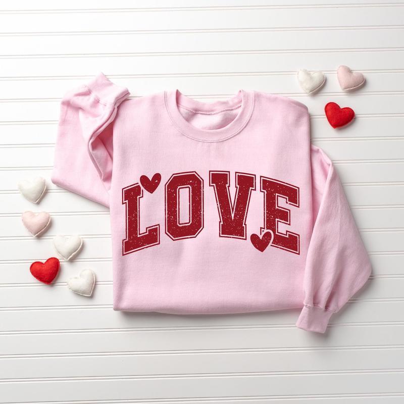 Love Valentines Heart Sweatshirt, Teacher Valentines Sweater