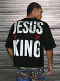 Bold Faith: "Jesus Is My King" Oversized Streetwear Tee