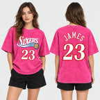 Vintage Basketball Number 23 Graphic Tee for Retro Sports Streetwear Outfits