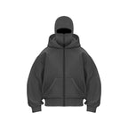 Men’s Balaclava Zip Hoodie for Winter Sports Streetwear and Cold Weather Training