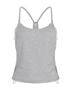 Backless Chain Halter Camisole Top for Y2K Party Outfits