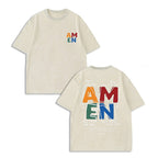 Move With God: "AMEN" Acronym Heavyweight Vintage Streetwear Graphic Tee