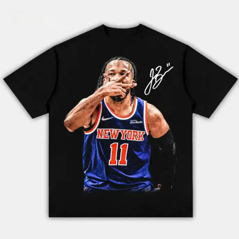 Vintage New York Hoops Graphic T-Shirt for Basketball Fans and Streetwear