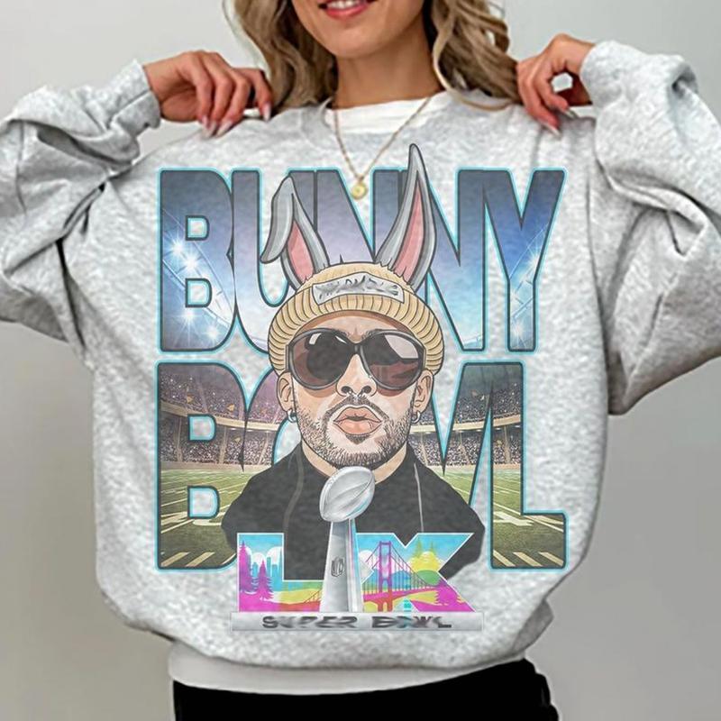 Ash Gray Football Bunny Sweatshirt