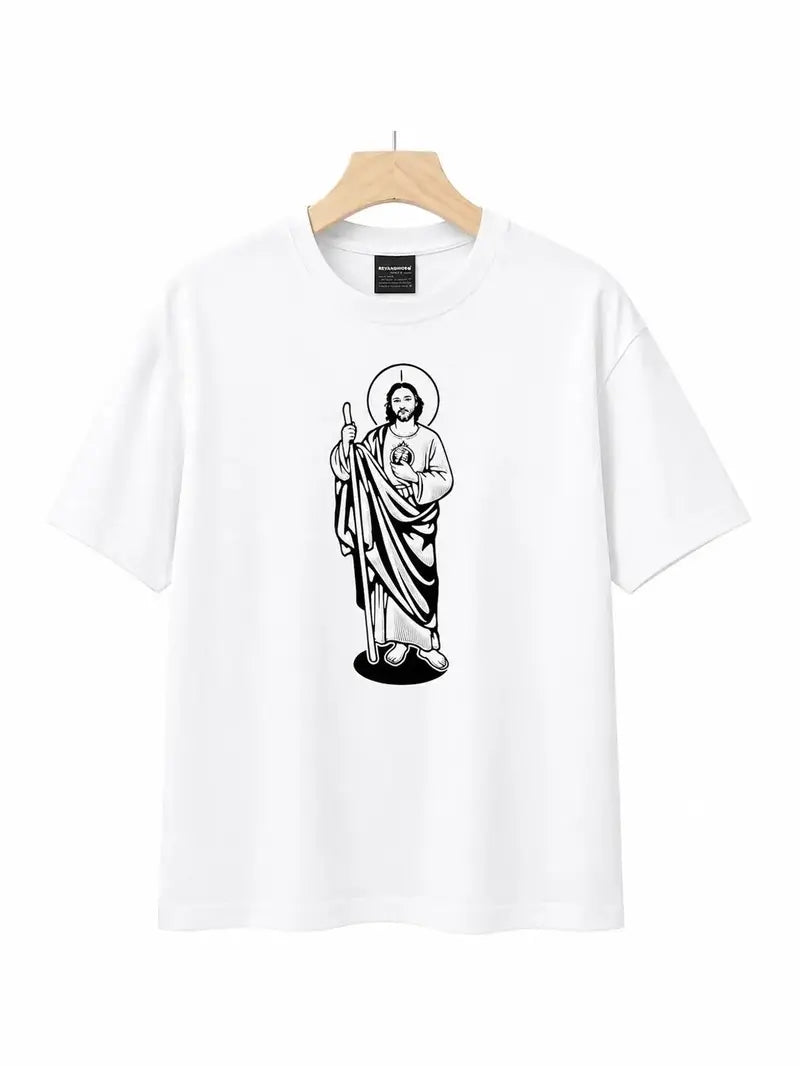 Saint Jude Tadeo Graphic Tee for Christian Faith and Everyday Casual Outfits