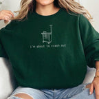 "Crash Out" Nurse Graphic Sweatshirt - Sarcastic Medical Apparel
