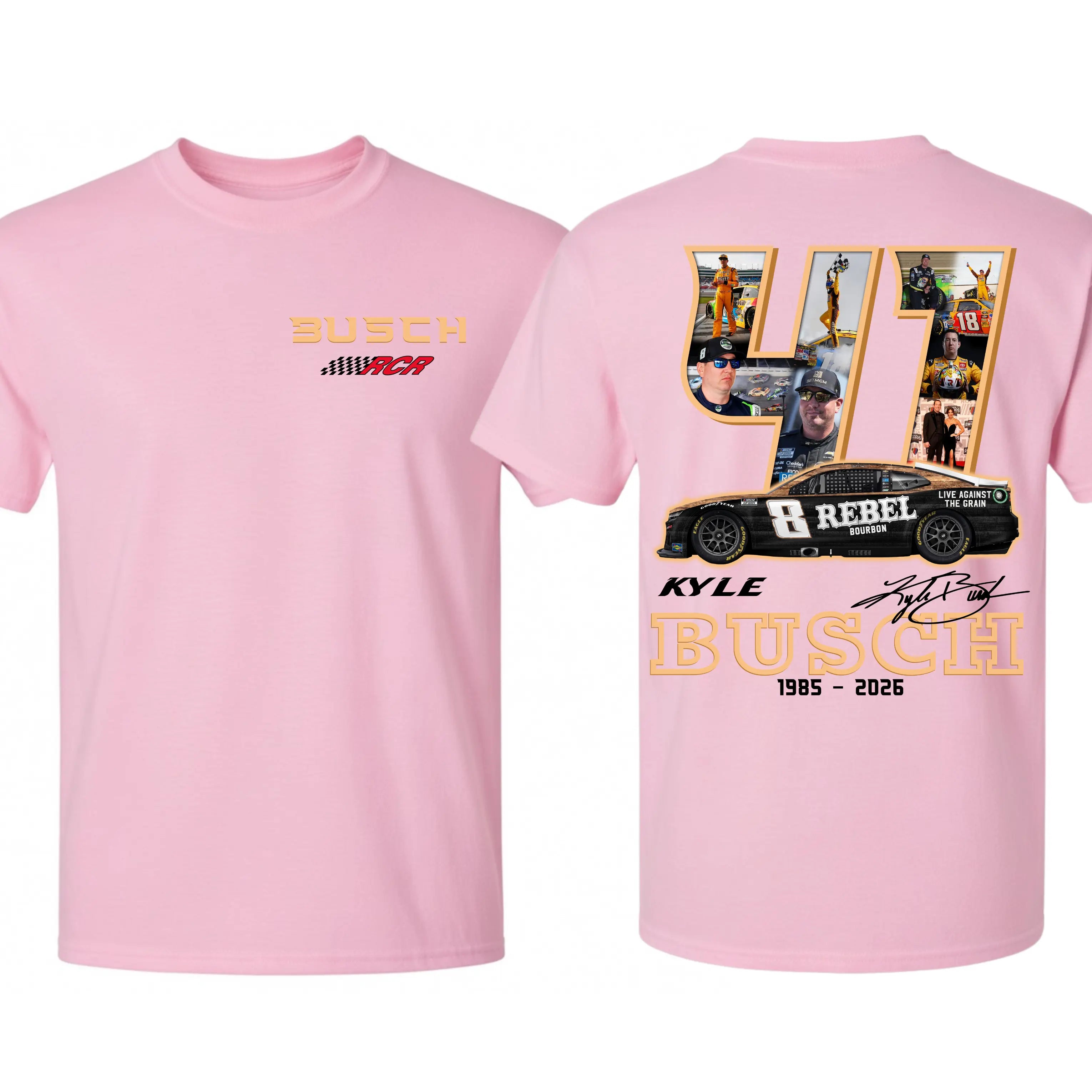 Track Legend Tribute: Kyle Busch "Rowdy Legacy" Commemorative Racing Tee