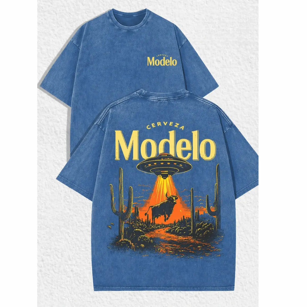 Out of This World: Modelo "Cosmic Abduction" Vintage Washed Tee
