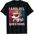 The Curious Creator: "I Axolotl Questions" Retro Pun Graphic Tee