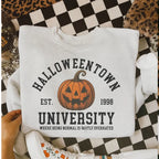 Halloween Town University Pumpkin Sweatshirt for Cozy Spooky Season Style