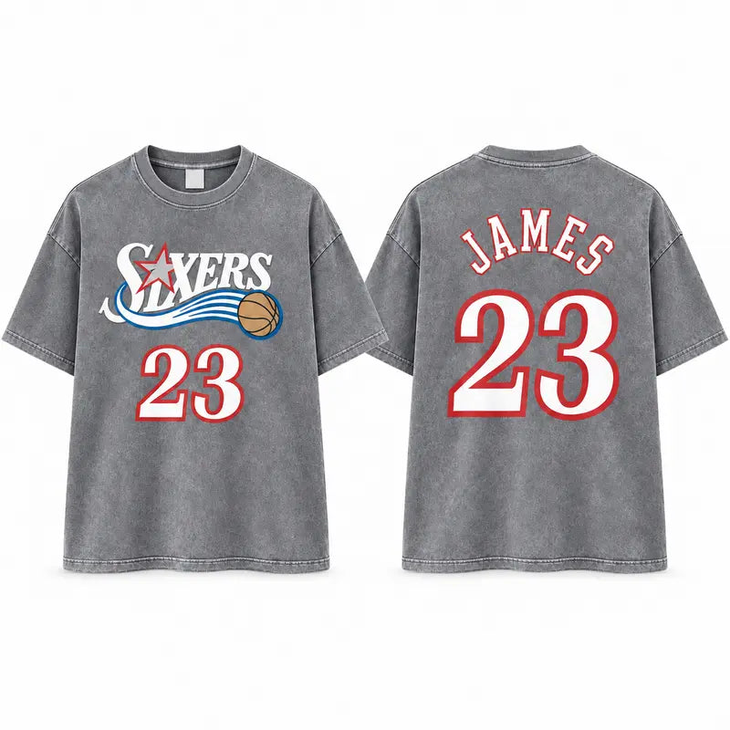 Vintage Basketball Number 23 Graphic Tee for Retro Sports Streetwear Outfits