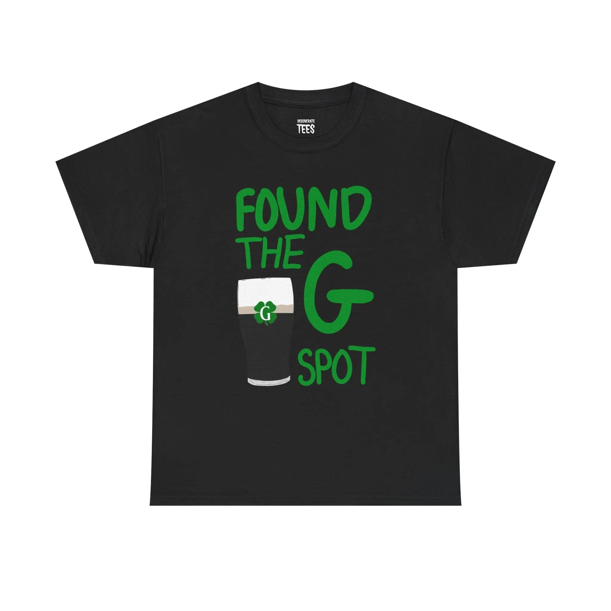 "Found The G Spot" Funny St. Patrick's Day Beer Pint Graphic Tee - Lucky Irish Pub Streetwear