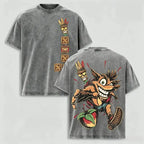 Retro Platform Game Graphic Tee for Vintage Gaming Fans and Streetwear Outfits