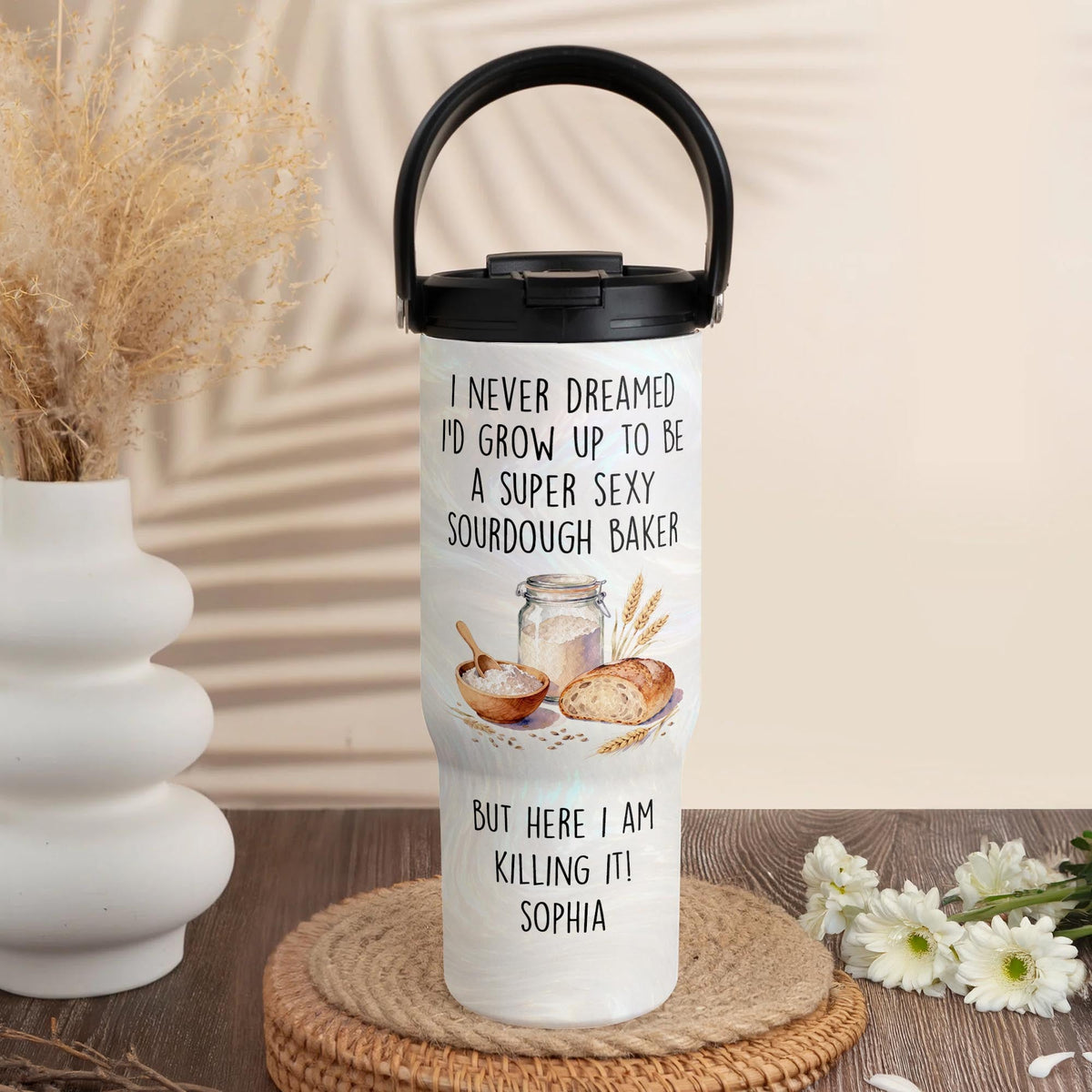 Super Sexy Sourdough Baker, Personalized 30oz Tumbler, Gift For Bakers - 2