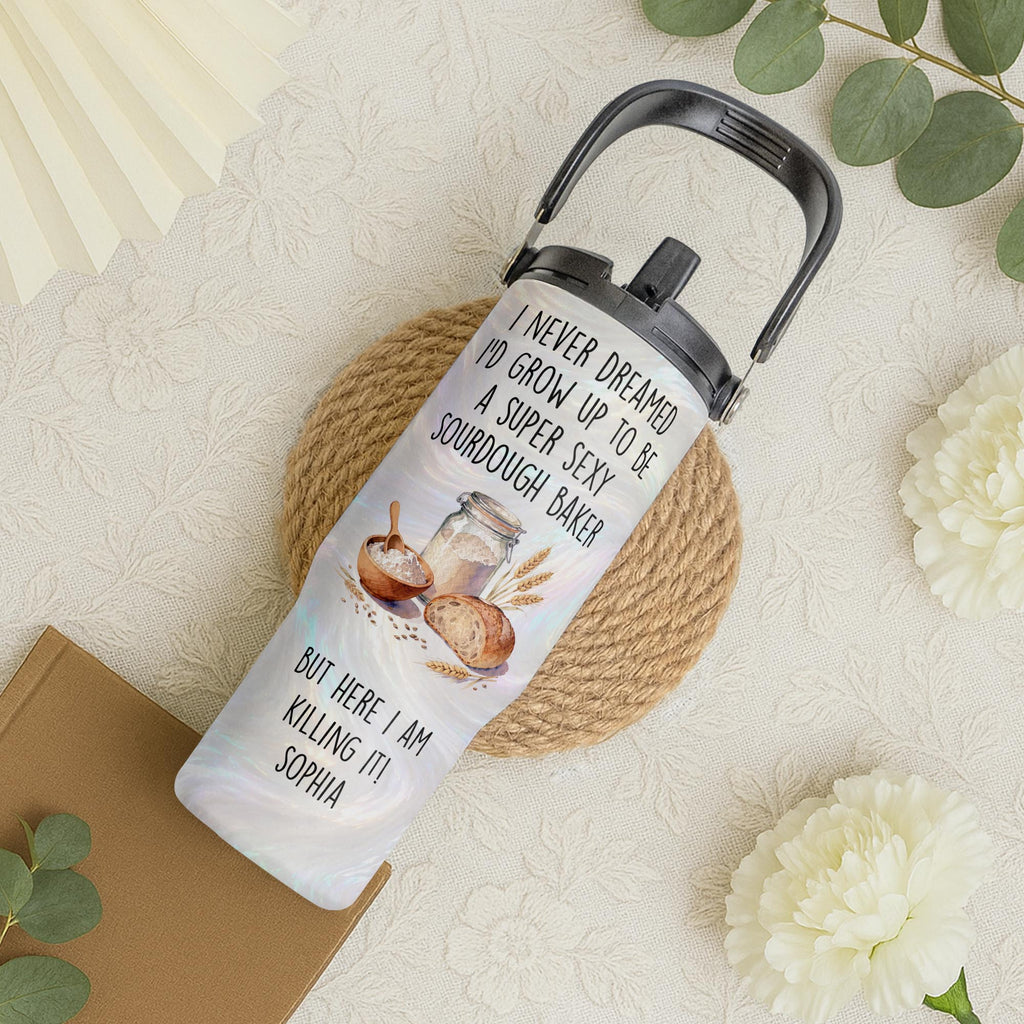 Super Sexy Sourdough Baker, Personalized 30oz Tumbler, Gift For Bakers - 4