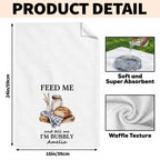 Feed Me Bubbly, Personalized Kitchen Towel, Gift for Sourdough Lovers - 7
