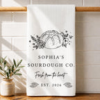 Sourdough Co Fresh From The Heart, Personalized Kitchen Towel, Baker Gift - 1