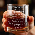 To My Brother In Law, Whiskey Glass, Gift For Him and Whiskey Lovers - 6
