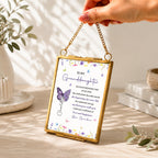 To My Granddaughter Wedding, Personalized Metal Frame Ornament, Gift - 2