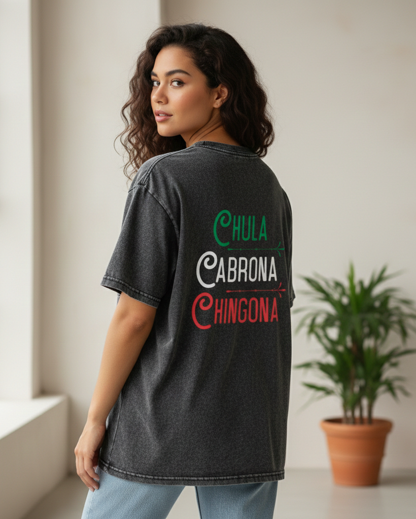 Chula Cabrona Chingona T-Shirt Sweatshirt Hoodie - Mexican Latino Streetwear