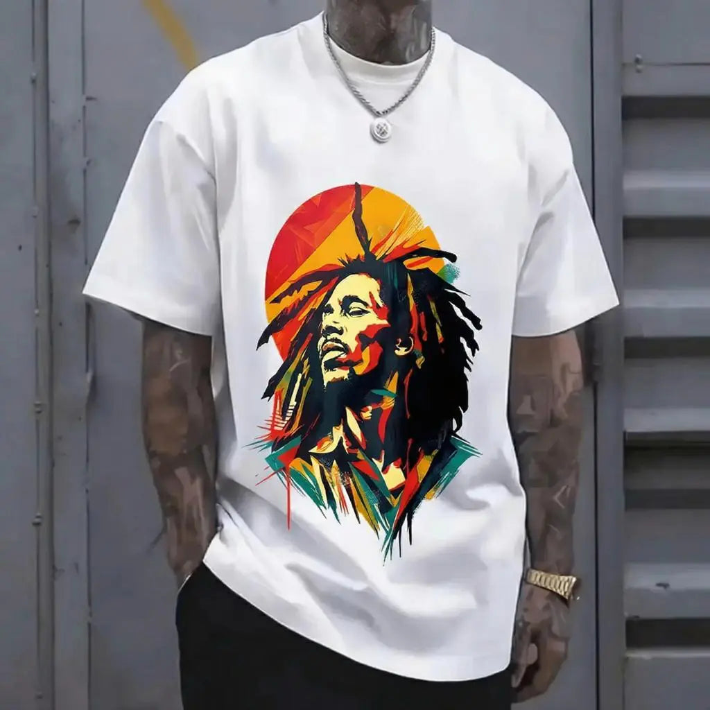 [Free Shipping] Soulful Rasta Vibes: Legendary Reggae Music Artistic Graphic Tee