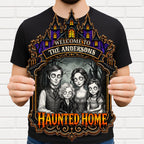 Welcome to Our Haunted Home, Personalized Custom Shaped Wood Sign, Halloween Gift - 3
