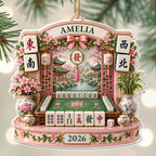 A Life Of Luck Mahjong Table, Acrylic Ornament, Gift For Mahjong Lovers - 3