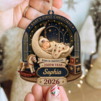 Baby's First Christmas, Custom Wood Ornament, Gift For New Parents - 7