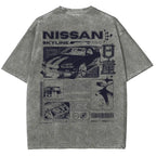 Legendary JDM Skyline R34 Vintage Washed Oversized Graphic Tee