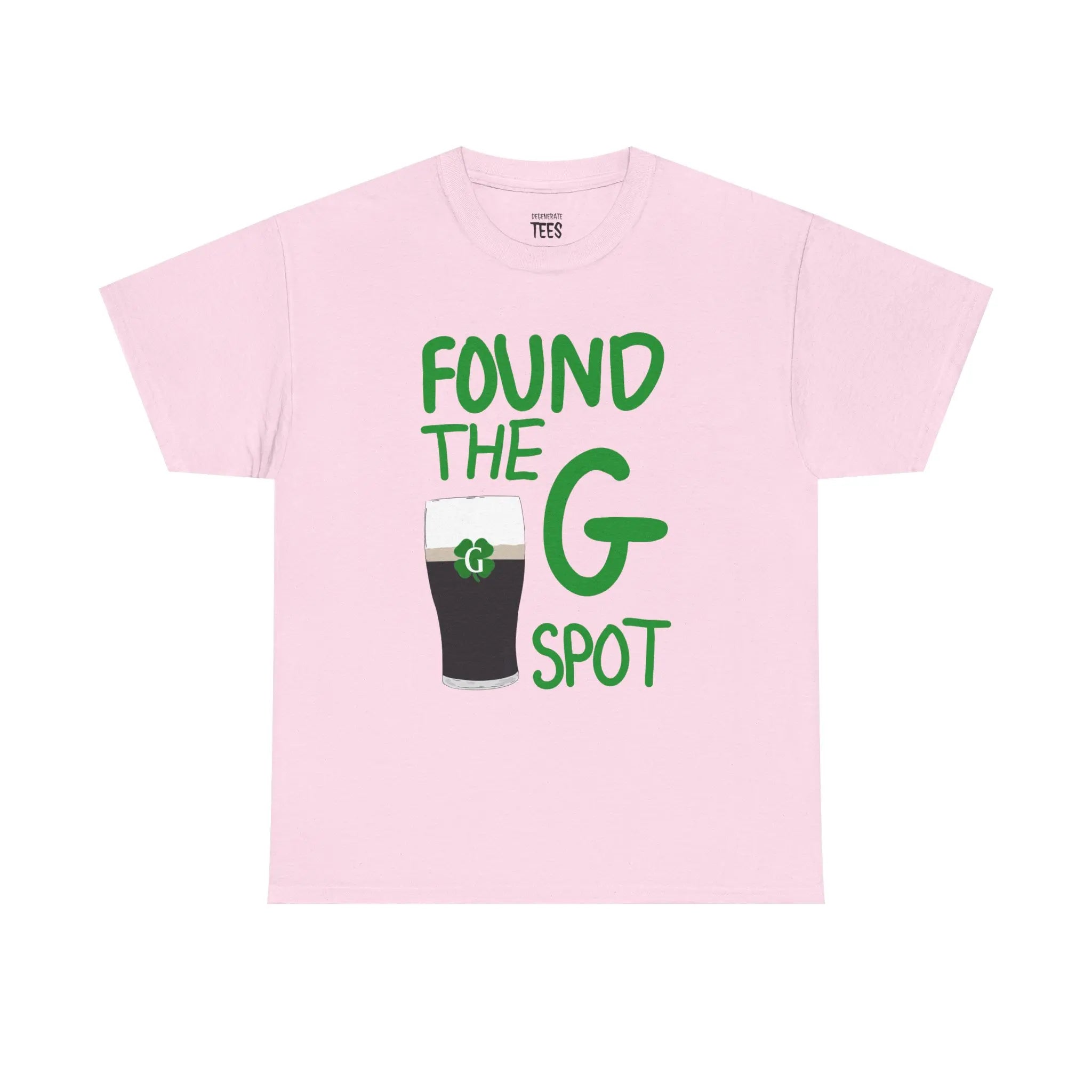 "Found The G Spot" Funny St. Patrick's Day Beer Pint Graphic Tee - Lucky Irish Pub Streetwear