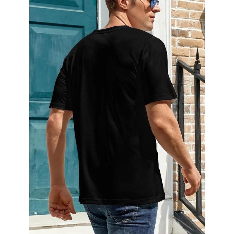 Men's Retro "Guess What I Need" Graphic Cotton Crew Neck T-Shirt - Short Sleeve