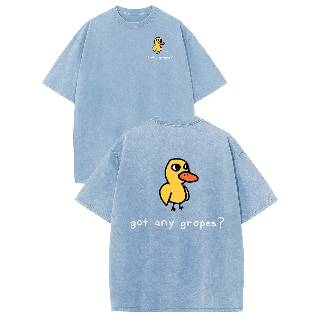 Funny Duck Graphic T-Shirt with Vintage Streetwear Style and Casual Everyday Comfort