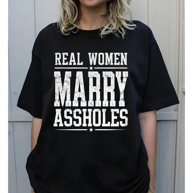 Funny Marriage Humor Graphic T-Shirt for Wives with Sarcastic Everyday Style