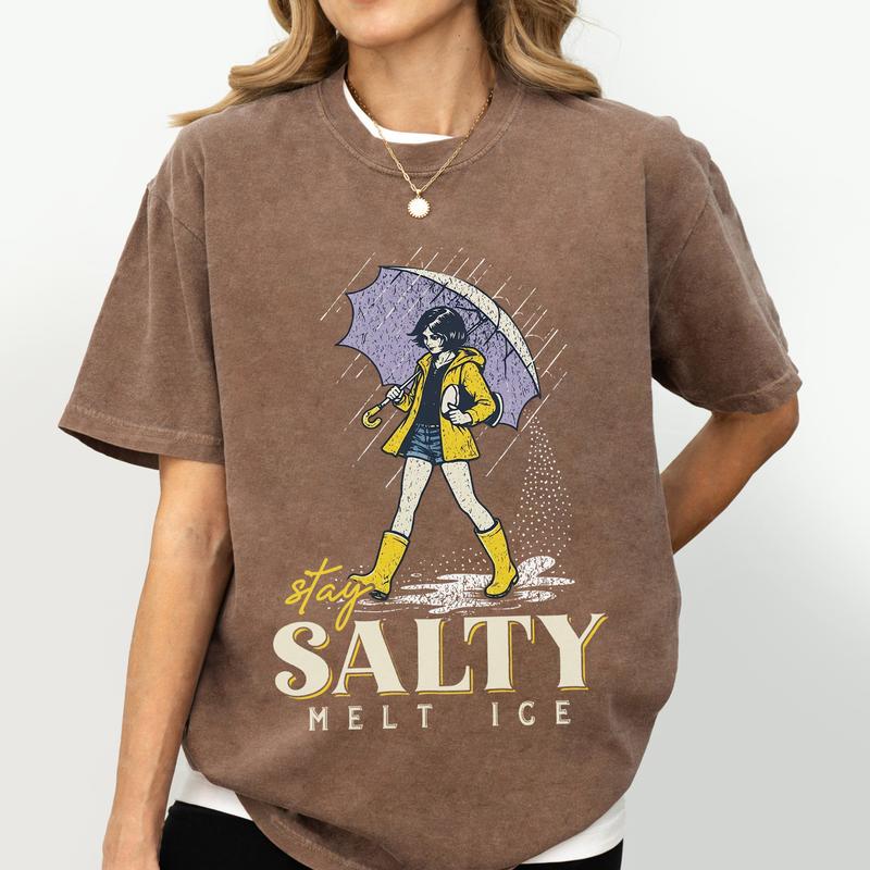 Stay Salty Melt ICE Shirt, Pro Immigration Protest Tee, Social Justice Graphic T-Shirt