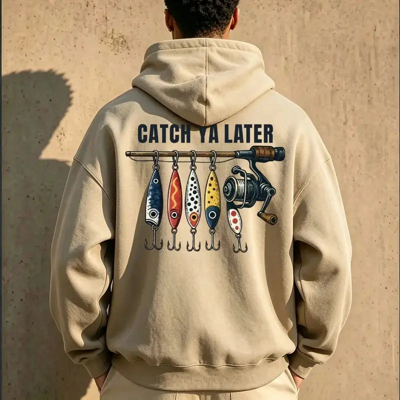 Vintage Fishing Graphic Hoodie for Outdoor Anglers and Casual Streetwear Outfits