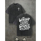 The "Loud Praise" Testimony: Deep Wounds Vintage Christian Graphic Shirt