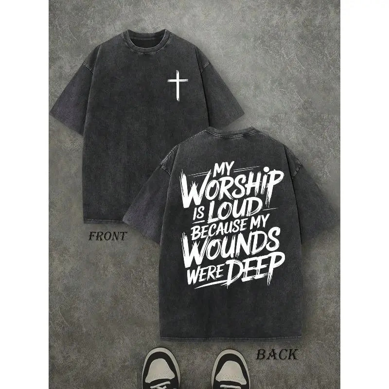 The "Loud Praise" Testimony: Deep Wounds Vintage Christian Graphic Shirt