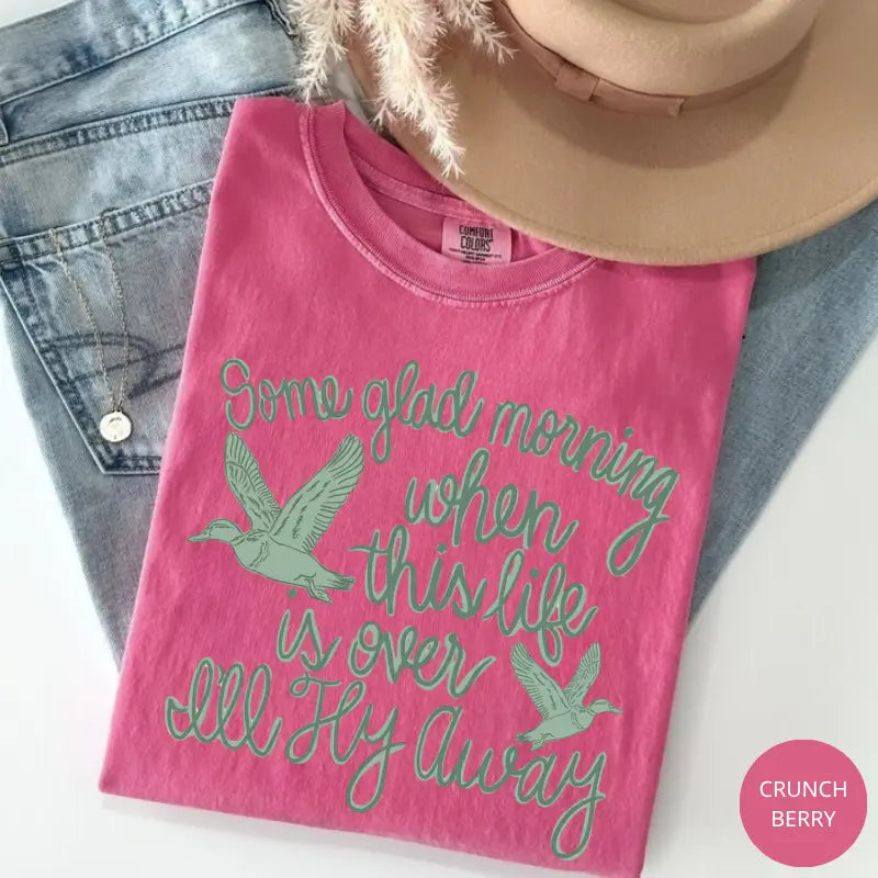 Heavenly Hope: "I'll Fly Away" Gospel Hymn Comfort Colors Tee